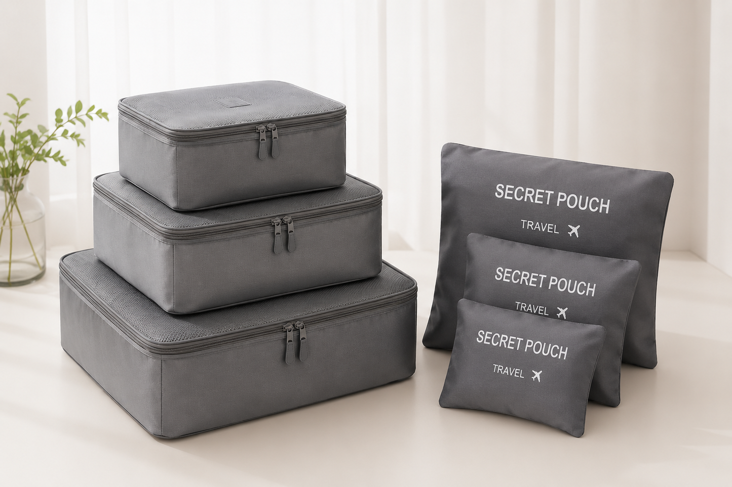Ensemble de 6 Sacs de Rangement pour Valise